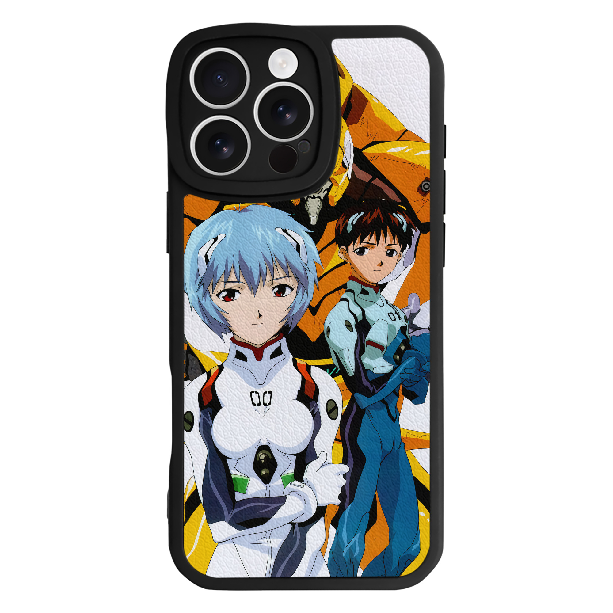 （画像用） EVA 新世紀エヴァンゲリオン 【iPhone 16シリーズ対応】シリコンスマホケース（レザー調） 材質：シリコン